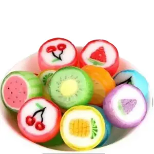 Assorted Fruit Slice Hard Candy 1 lb Bulk Pack, Individually Wrapped Fruity Candy Assortment, Small Hard Candies for Candy Buffets, Treat Bags, Parties & Office Snacks