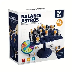 Astronaut Balance Tree Board Game, Family Fun Game, 1 Set Interactive Family Puzzle Toy for Focus Training, Multi-level Challenges, Durable Plastic Material