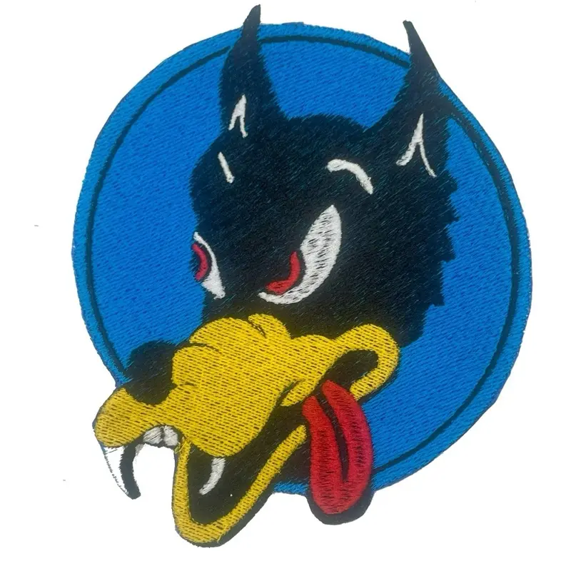 Dire Wolf Iron-On Embroidery Patch, Grateful Jerry Themed Decorative Patch for Clothing Accessories
