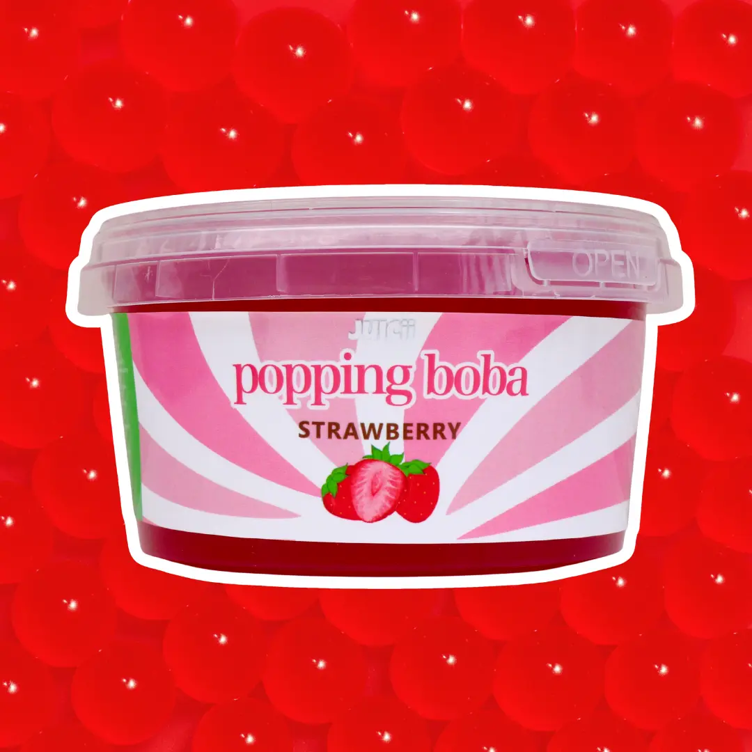 JUICII Popping Boba Pearls - 1lb Perfect for Bubble Tea, Frozen Yogurt, Boba, Matcha, Beverage Drinks, Ice Cream Toppings