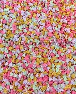 Heart Clay Slices, Non-Edible Heart Sprinkle Mix, Polymer Clay, Fake Sprinkles, Nail Art Supplies, Shaker Mix