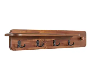 Alaterre Furniture Calais Coat Rack w/ Wall Mount Shelf