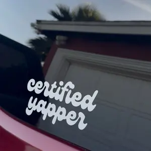 Certified Yapper Vinyl Sticker Decal car bumper Certified Yapper Vinyl Sticker Decal car bumper