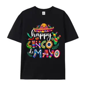 Mexican Fiesta 5 De Mayo Mexico Party Celebration Unisex T ShirtComfortable Tee Graphic Print Shirt AllSeason Tee for Everyday Outdoor Activities