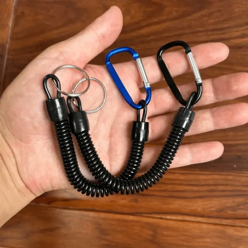 1pc Retractable Elastic Rope with Buckle, Safety Fishing Lanyard, Fly Fishing Accessory