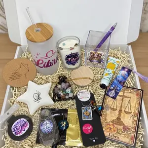 Zodiac Box with Decorative Elements, Includes Candle, Pen, and Decorative Gift Box
