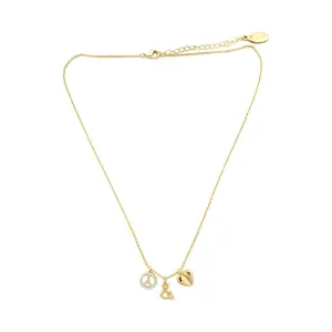 Zaxie Lab Diamonds Peace & Love Always Necklace