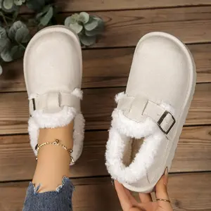 Women's Snow Boots Suede Upper Cozy Plush Lining Trendy Buckle Platform Design Perfect for Winter Warmth & Style Ideal for Cold Day Outings Ladies Boots  - Girl