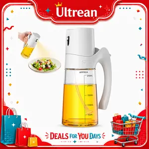 Ultrean Oil Sprayer for Cooking, 10oz/300ml Olive Oil Dispenser Bottle for Kitchen,Food-Safe Glass Oil Mister for Air Frying, Grilling & Salad Prep Kitchenware Utensils