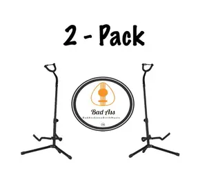 2 PACK The BadAss floor stand is designed to hold acoustic guitars, electric guitars