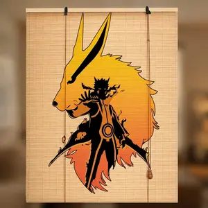 Six Paths Sage Mode Bamboo Blinds – Japanese Art Window Shade, Anime Style Bamboo Roller Blind