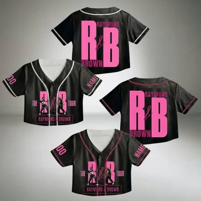 The R&B Tour Crop Top Baseball Jersey – Music Fan Shirt, Concert Outfit, Hip Hop Streetwear, RnB Lover Gift