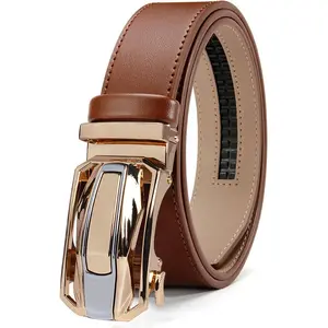 Men’s leather automatic-locking belt with an adjustable sports-car-style automatic buckle head; a durable, casual yet formal dress belt suitable for various occasions—an excellent gift for Valentine’s Day and Father’s Day.