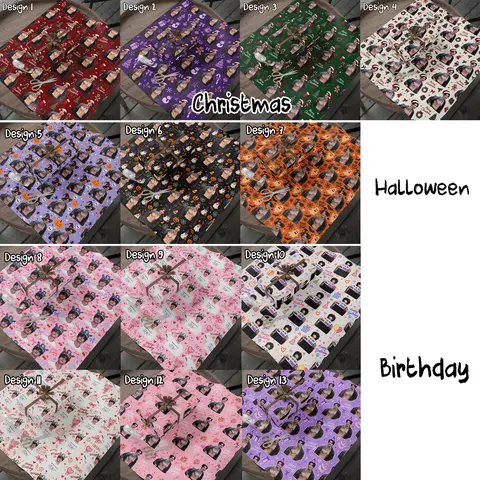 Hot JK Christmas Halloween Birthday Matte Wrapping Papers Gift,  K.P Holiday Gift Wrap