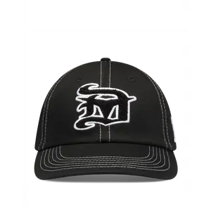 Chenille Detroit Snapback Cap (Phantom Black)