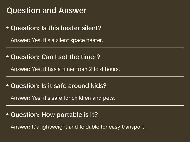 Foldable Electric Space Heater - Silent Radiant Heat - Leg, Foot and Hand Warmer with Thermostat - Home or Office Desk Heater foot warmer viral