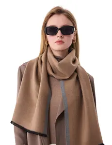 Luxurious Silk Scarf for Women, 100% Brushed Mulberry Silk, Gentleman, 71"x12"