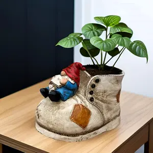 Cute Planter Pot Suitable for Indoor and Outdoor, Small   Succulent  Flower pots, Decorative Fun Flower pots with Drainage Holes, Ideal  and Garden Decoration Gifts