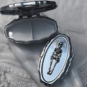 Gothic Skeleton Pill Organizer, Stylish Storage Solution for Pills & Medications, Perfect Gift for Gothic Lovers