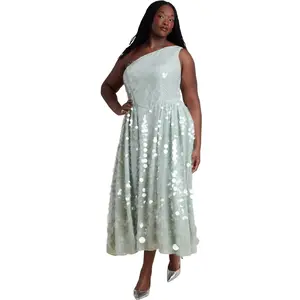 ELOQUII Women's Plus Size Paillette Dress