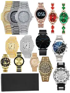 Men's Fashionable Jewelry Watch Set, Randomly Sent Surprise Gift Box, Perfect for Birthdays, Festivals, Valentine's Day, Party Gifts