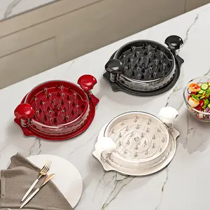 New Chicken Shredder Manual Meat Crusher Pet Supplementary Food Magic Tool Vegetable Shredder Kitchen Tool Separator Utensils Red & White Options Meat Shredding Machine