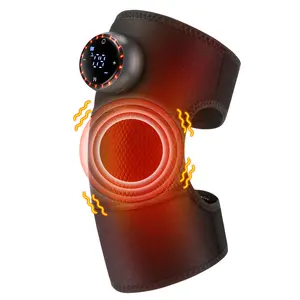 Electric Heating Knee Massager, Cordless Elbow Knee Shoulder Heating Pad, Rechargeable Heated Knee Wrap, Hot Compress Vibration Massage Tool