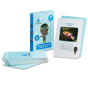 Oscar’s Marine Biology Memory Game STEM Educational Card Matching Game for Kids