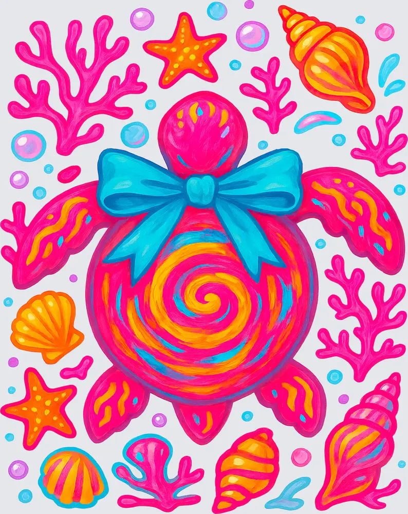 Turtle summer pink Turtle summer pink
