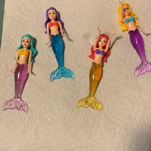 4 Counts Colorful Mermaid Dive Bath Toys, Fun Pool Swimming Games for Boys Girls Teens Adults, Perfect for Pool Parties