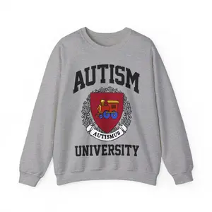 Autism University Unisex Heavy Blend Crewneck Sweatshirt.
