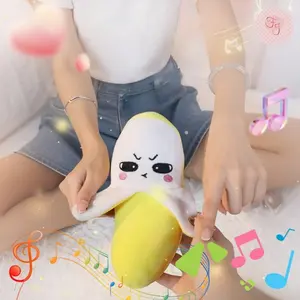 Banana Piano Doll Interactive Music Toy, Creative Rhythm Instrument for Kids Aged 3+, Requires Aa Batteries, Unisex Fruit Induction Toy, Interactive Fun