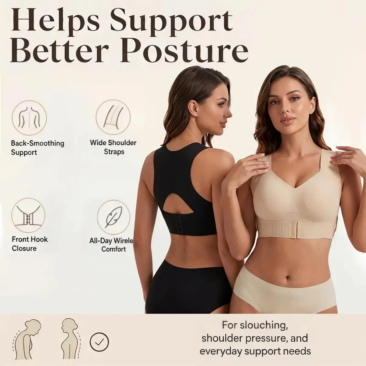 Women's Large-Size Jelly Sports Bra, Breathable, Posture-Correcting, Anti-Sagging Gathering Lift Underwear