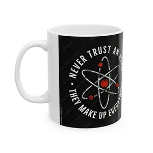 Scientific Humor Ceramic Mug | Chemistry Gift | Funny Coffee Cup | Science Lover Drinkware | Nerdy Gift for Students