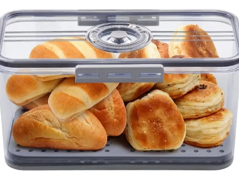 Clear Rectangular Food Storage Box with Lid – PET Refrigerator Organizer for Meal Prep & Leftovers