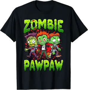 Zombie Pawpaw Halloween Costume Family Matching T-Shirt - Alaishasmith Shop 53B0D7PQC4F3
