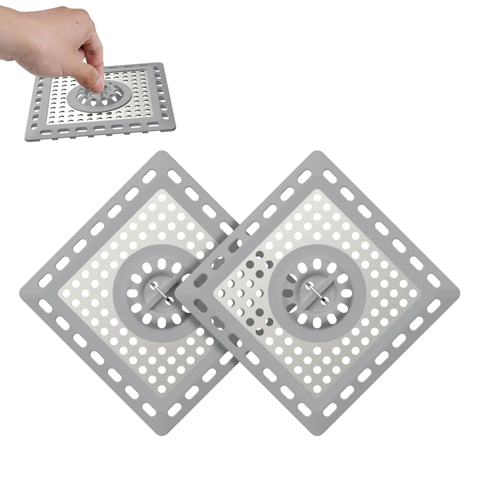 2 PACK - 4' Light Grey