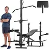 MIKOLO 8-in-1 Olympic Adjustable Weight Bench with Leg Extension/Curl | Multi-Functional Home Gym Equipment for Full Body Workout, Strength Training, Fitness Equipment for Men Women Barbell Rack Lat Pulldown BarMIKOLO