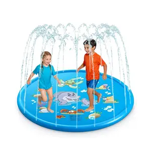 Inflatable Sprinkler Pad, Inflatable Water Spray Pad, Outdoor Water Play Mat, Water Spray Pad for Kids, Outdoor Water Toy for Kids