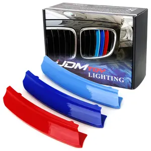 iJDMTOY Exact FitM-Color Grille Insert Decoration Trims For 2007-2010 BMW E83 X3 LCI w/ 7 Beam Kidney Grill