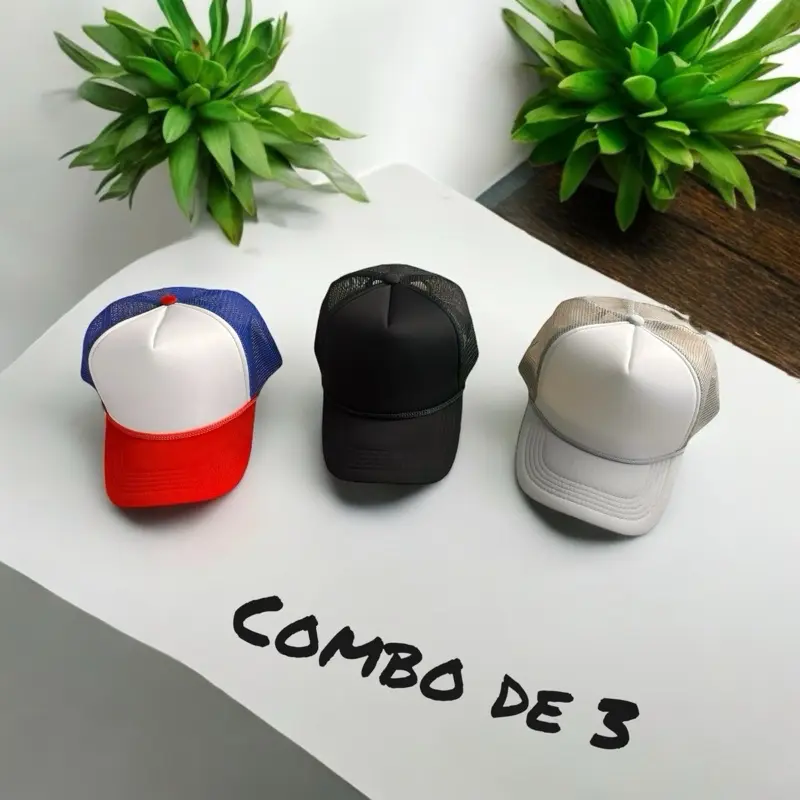 3-Pack Unisex Classic Baseball Caps for Everyday Wear, Adjustable Solid and Trucker Styles in Assorted Colors, Classic Cap, Basic, Multiple Styles, Casual, Color Variant