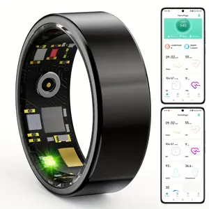 Smart Ring, IP68 Fitness Ring - Fitness Tracker with Pedometer, Calories, Sleep Tracking, Remote Photo Control, Exercise Monitoring, Smart Health Ring for iPhone & Android - Sleep Tracking Wearable, Gifts for Women Men, Mother'S Day Gifts