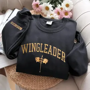 Xaden Riorson Wingleader Crewneck, Fourth Wing merchm, bookish merchm, booktok Onyx Storm Reader, Violence Shadow Daddy Onyx Storm