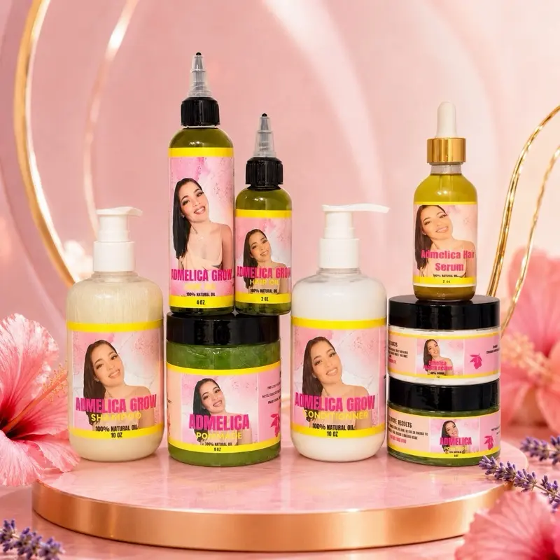 Full Sets 8 products 10 oz Shampoo and Conditioner Hair Care System - 100% Natural Oil for Healthy Hair Growth