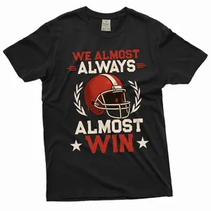 Men's sports humor, football fandom, playful take on team performance Graphic T-Shirt - Short Sleeve Crew Neck Regular Fit Casual Wear | Soft & Breathable Fabric, Durable Print, Everyday Comfort, Machine Washable, humorous and retro sports design with