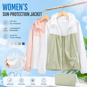 UPF 50+ Lightweight Sun Protection Jacket for Men & Women | Breathable Quick Dry Hooded Windbreaker