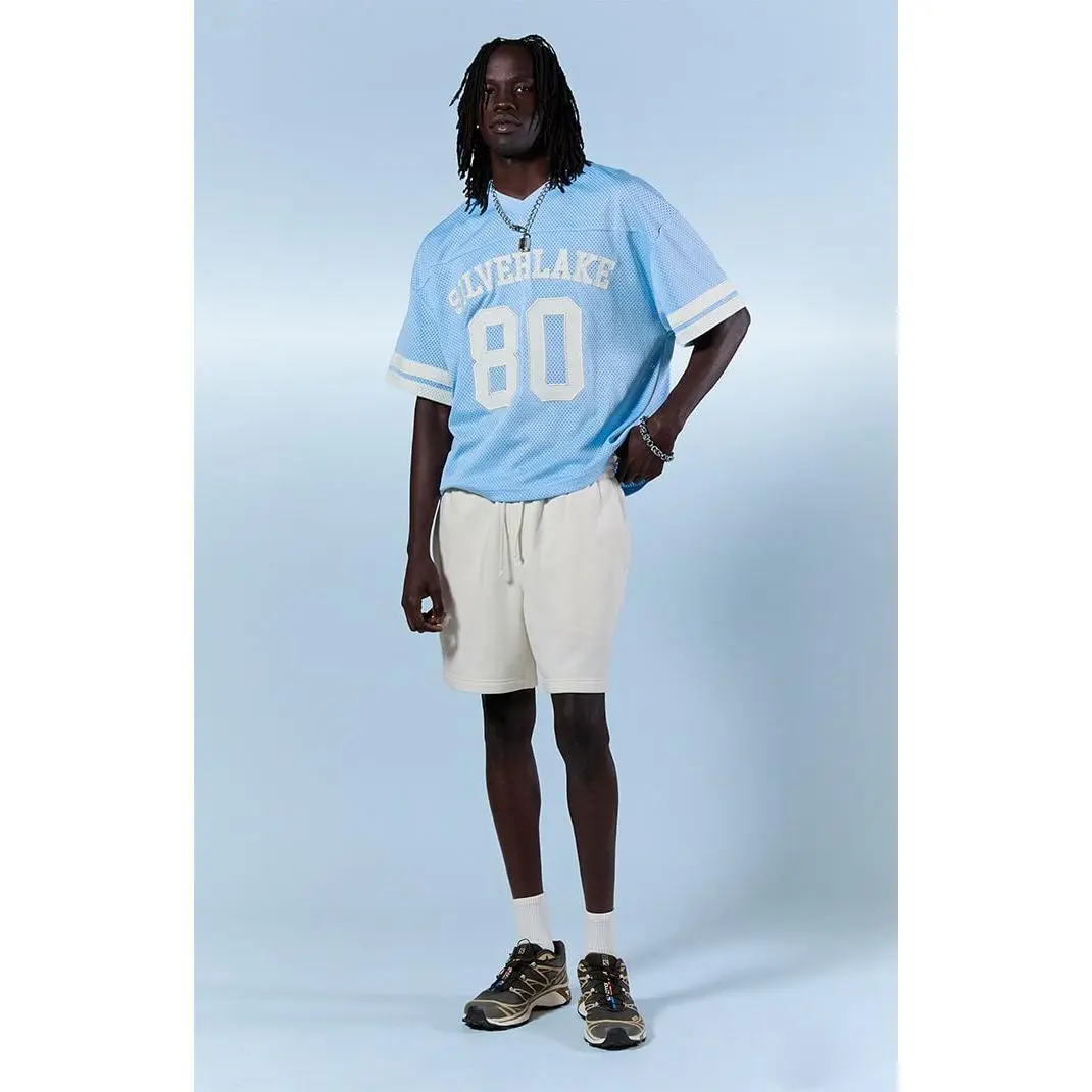 Pacsun Men's Cream Fleece Volley Sweat Shorts Pacsun Men's Cream Fleece Volley Sweat Shorts