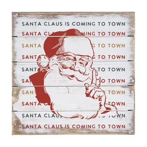 Sincere Surroundings 8" Santa Claus Coming Pallet Petite