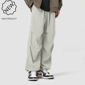 Men's Paratrooper Pants Air Conditioned Spring & Autumn New Casual Trendy Loose Comfortable Parachute Cargo Trousers High Street Functional Outdoor Hiking Pants Menswear Pocket Oversize casual comfy loose fitting trouser