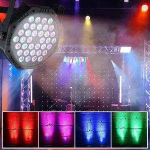 Flower Dance 36 LED Par Lights with Sound Activated Remote and DMX Control Multicolor Lighting Effects for Christmas Wedding Disco Dance Party Club
